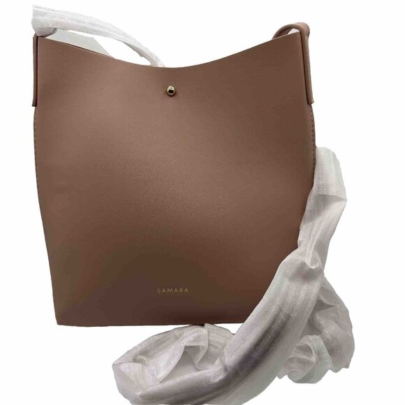 Samara Handbags - Samara Shoulder Bag Purse Crossbody Peony Pink Adj Strap Vegan Medium NWO